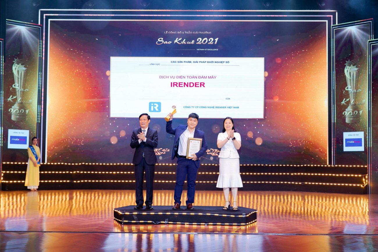 iRender đã giành hai giải thưởng Sao Khuê 2021